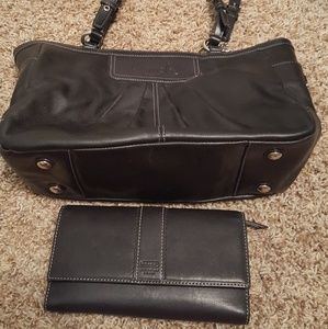 Coach bag and wallet